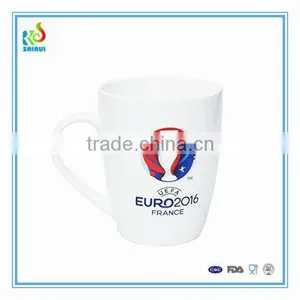 Promotional White Porcelain Ceramic Cup With Logo Printed thumbnail-3