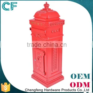 The Most Popular Style In Europe Die Casting Aluminiun Residential Victorian Uk Mailbox From China thumbnail-1