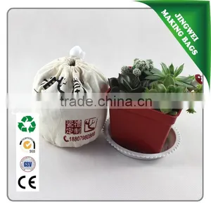 Eco-friendly Canvas Round Bottom Drawstring Bag for Packing thumbnail-1