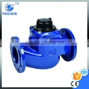 WS 50~150Vertical Vane Wheel Woltman Direct Reading Magnetic Detachable Mechanical Cast Iron Industrial Woltman Flow Water Meter thumbnail-4