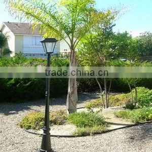 Outdoor Black Solar LED Post Lamp thumbnail-2