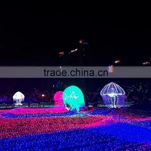 Fullbell 120 Led Net Mesh Fairy String Light Christmas Lights Net Wedding Party Lights With 8 Function Controller thumbnail-3