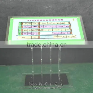 Digital Signage Stand, Adjustable Height Acrylic Display Stand thumbnail-5
