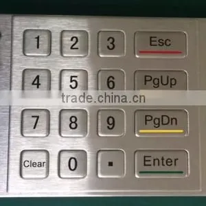 16 Keys Numeric Metal Keypad for Bank ATM Equipment thumbnail-3