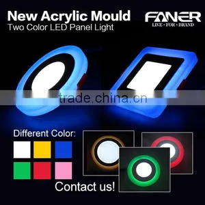 BIS Driver!!Blue/Red/Green/Pink Round Two Color Led Panel Light Faner thumbnail-1