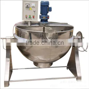 Tilting Electric Heating Jacketed Kettle / Boiler Stainless Steel Cookware Set thumbnail-3