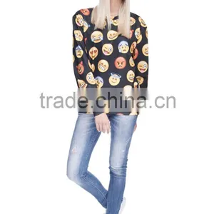 Custom Design High Quality Cheap Crewneck Emoji Sweatshirt Quality Choice thumbnail-2