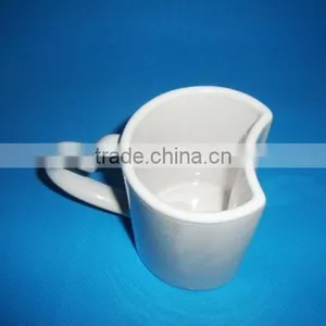 2015 New Special Shaped White Ceramic Mug thumbnail-2