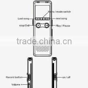 Multilingual 700 Pen Voice Recorder 8GB Can Work for 350 Hours Recording Digital With MP3 Playing Function thumbnail-6