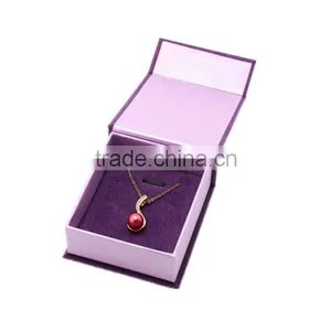 Custom Purple Recycled Cardboard Jewelry Box Ring Box thumbnail-3