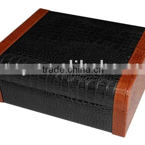 50 Count Leather Humidor Box thumbnail-1