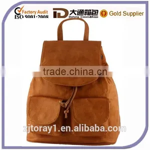 Cheap Brown Leather Backpack Pattern for Teens thumbnail-1