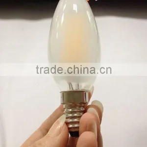 C35 2W LED FILAMENT Candle Lights Frosted Glass 110V E12S US thumbnail-2