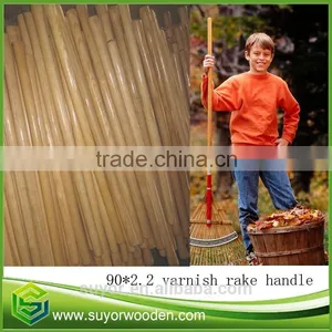 Gardening Tools Rake Handle Varnish Wooden Stick thumbnail-1