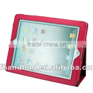 Rose Red Flat Computer&To Get on the Internet Package Leather Bag thumbnail-1