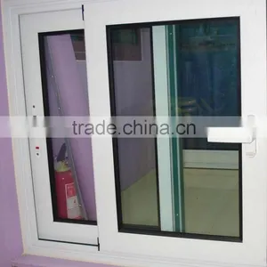 White Color Aluminum Double Glass Sliding Windows thumbnail-1