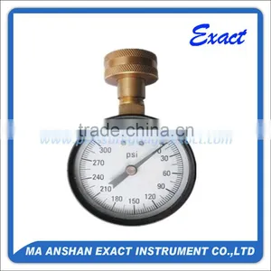 Black Steel Case Water Test Pressure Gauge With 3/4"NH Mount thumbnail-1