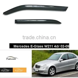 CAR DOOR VISOR RAIN DEFLECTOR FOR Mercedes E-Glass W211 4dr 02-09 thumbnail-1