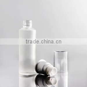 Mouth Spray Glass Bottle Frosted Lotion Glass Bottle With Silver thumbnail-3