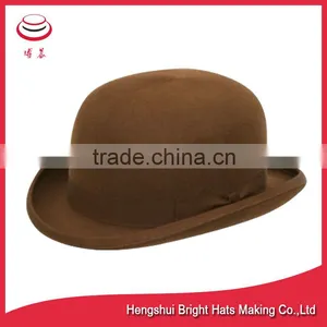 2016 New Style Wool Felt Bowler Hats With Bowknot thumbnail-3