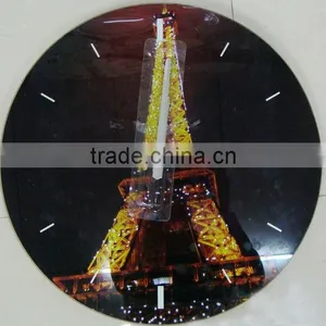 Decorative Glass Wall Mounted Clock thumbnail-6