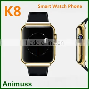 1.5inch 3G K8 Bluetooth Smart Watch Phone Support Android 4.4 Webcam Wifi FM Camera Quality Choice thumbnail-1