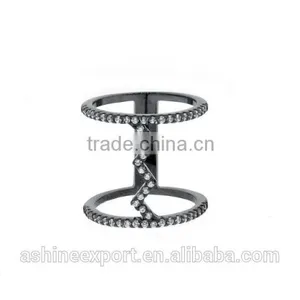 2015 China Wholesale Fashion Cage Rings Crystal Ring Silver &rose Gold& Ring- 4 Colors thumbnail-5