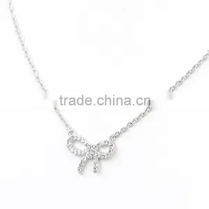 2016 Fashion Butterfly Design Crystal Necklace thumbnail-3