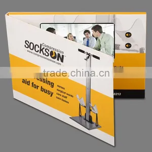 Customize Printing LCD Video Greeting Card / LCD Video Brochure Card With 5 Inch Screen thumbnail-2