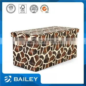 Pvc Leather Folding Puff Ottoman thumbnail-1