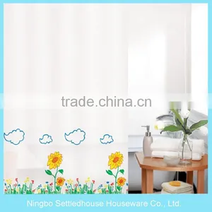 Flat Screen &Panel Screen Fabric Full Print PEVA Shower Curtain thumbnail-1