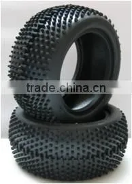 RC Car Parts 1/10 Front Buggy Tyres Fit for 1/10 Buggy Car Tires thumbnail-1