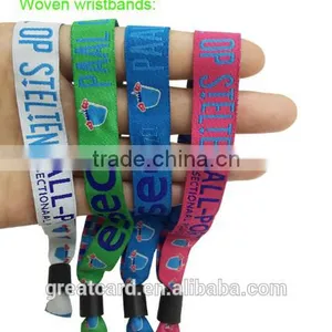 Custom RFID Fabric Woven Festival Polyester Wristbands RFID for Events and Concert thumbnail-4