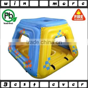 Inflatable Water Floating Fortress for Four Person , Inflatable Water Games, Play Games on Water thumbnail-1