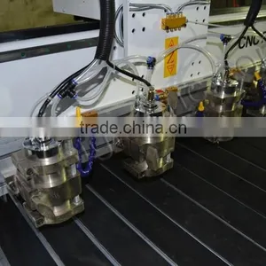 Multi Spindle 3D CNC Router/ 4 Axis Multi Head CNC Router Machine thumbnail-5