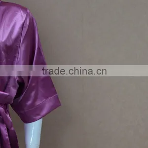 Purple Short Satin Silk Nightgown/pajamas thumbnail-3