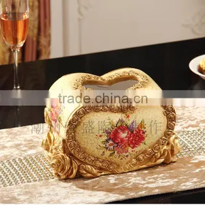 Elegant Ceramic Napkin Holder Heart Shape thumbnail-2