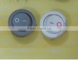 Popular Mini Round Rocker Switch 2pin Black or White Rocker Switch With High Quality thumbnail-1
