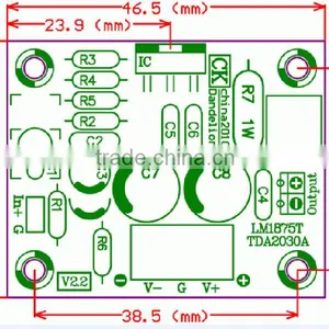 LM1875T 30W Monor Post Amplifier Module , Unassebled Kit Version ,accept OEM! thumbnail-2