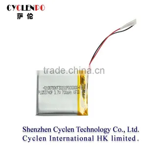 053740 Lithium Polymer Battery 3.7v 700mah Lipo Battery for Toys Led Flashlight thumbnail-1
