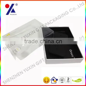 Hot Sell Top Quality Hard Paper Gift Box With Clear Window for Iphone Case/ Ipad Case Packaging Box Factory Price/free Sample thumbnail-1