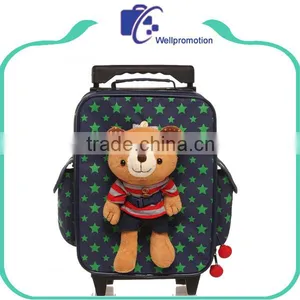 Kids Trolley School Backpacks With Wheels for Girls thumbnail-1