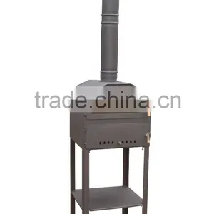 2016 New Steel Pizza Stove China Wood Burning Fireplace With Oven for Wholesale thumbnail-2