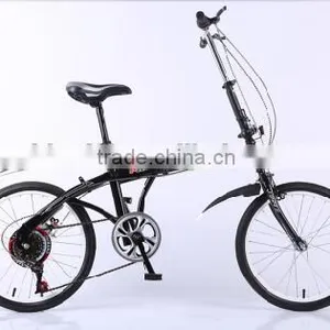 16-inch Folding Bike High-carbon Steel Bike Woman V Brake Student Bike thumbnail-5