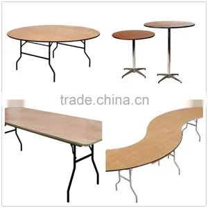High Quality Plywood Wooden Folding Table thumbnail-1