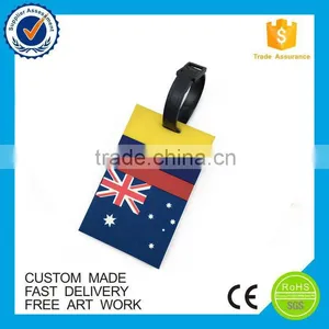 Custom Logo Rectangle Soft Pvc Golf Bag Tag thumbnail-2