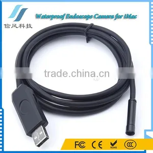 6 LED 7mm Lens 5M USB Underwater Endoscope Pipe Inspection Camera for IMac Laptop thumbnail-1