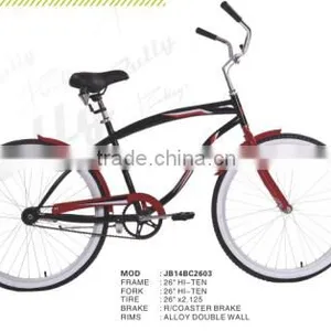 China Custom 26 Inch Chopper Bicycle Beach Cruiser Bike Single Speed Beach Cruiser Bike thumbnail-1