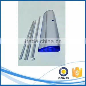 Portable Full Aluminum Water Drop Roll up Banner Standee, Wide Base Roll up Stand, Broad Base Roll up Display Stand thumbnail-1