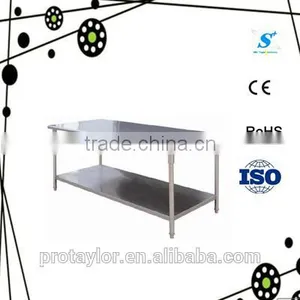 The Stainless Steel Work Table With Top Shelf thumbnail-1